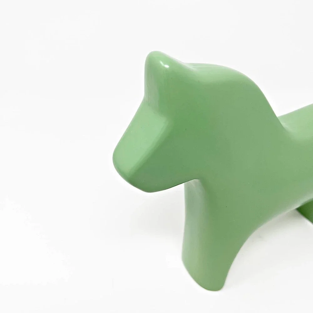 IKEA KLOTPLATAN Decoration Ceramic, Green Horse 7 